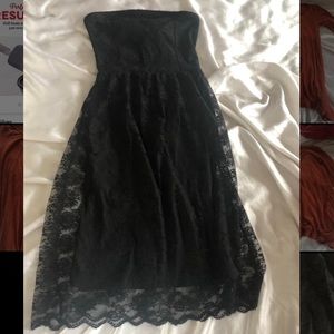 Black lace dress